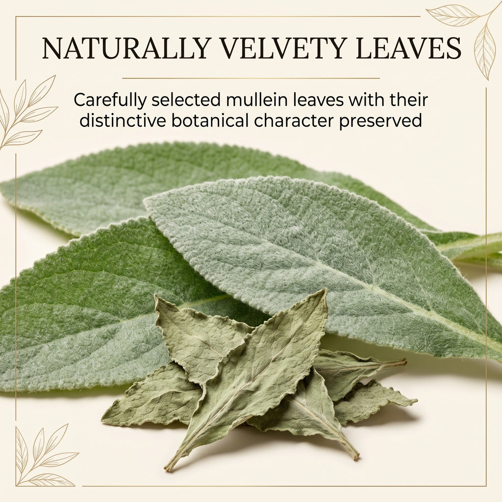 Mullein naturally velvety leaves