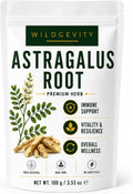Astragalus Root Chopped Root for Herbal Tea and Decoctions, Vegan, 100g | Traditionally used to support natural vitality and immune health.